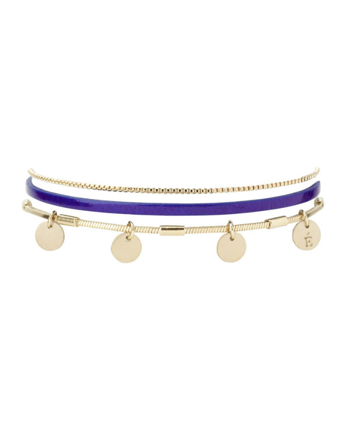 Bracelet Rosalie vernis marine