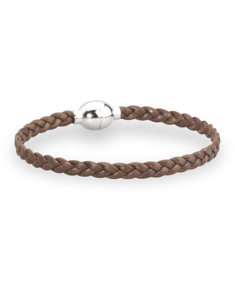 Bracelet cuir tressé Homme Caribou T2