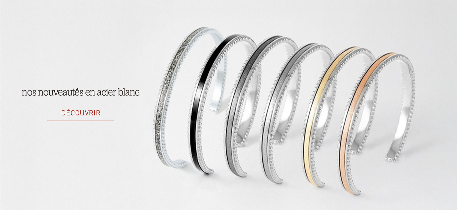 Découvrez les nouveaux bracelets en acier blanc Flowersforzoé